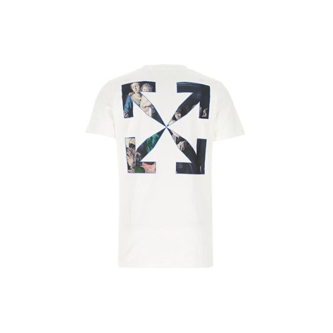 FW20 Caravaggio-tryckt vit herrtröja