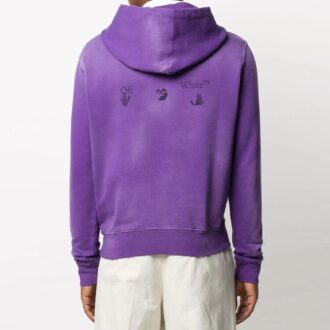 FW20 Fade Logo Hooded Sweater Lila