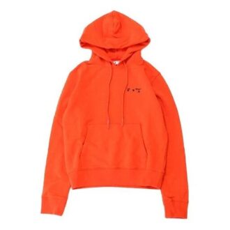 FW20 Huvtröja med logotryck för män, orange