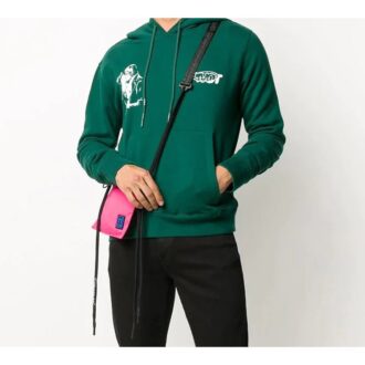 FW20 Kiss 21 Hoodie med tryck för män, grön