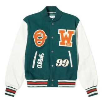Fw20 Logo-patchar Varsity-jacka