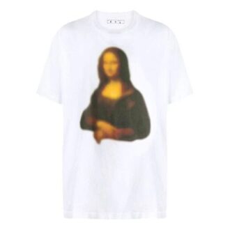 FW20 Mona Lisa Applique Tee Herr Vit