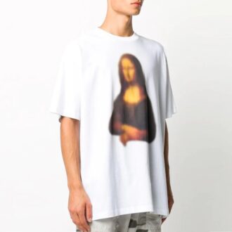 FW20 Mona Lisa Applique Tee Herr Vit