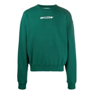 FW20 Pullover med logotryck för män, grön