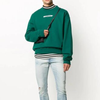 FW20 Pullover med logotryck för män, grön
