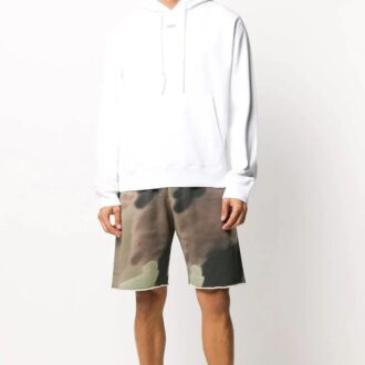 FW20 Stencil Arrows Hooded Pullover Herr Vit
