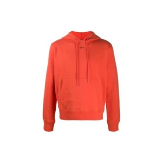 FW20 Stencil Hooded Pullover Herr Orange