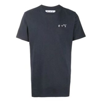 FW20 T-shirt med logotypapplikation, kortärmad, herr, grå/vit