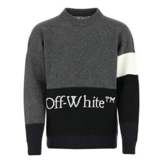 FW20 Tröja med logotryck för män Grå