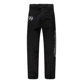 FW20 Tryckta byxor för män Svart