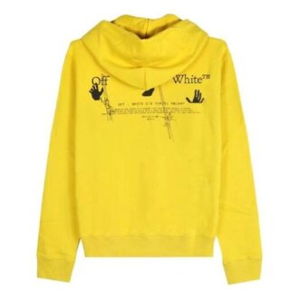 FW20 Workers Logo Printing Hooded Pullover Herr Gul