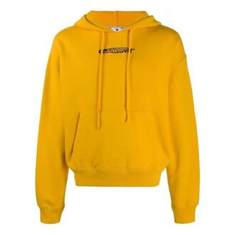 FW20 Workers Printing Hooded Pullover Herr Gul