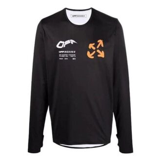 FW21 Aktiv logotryck Långärmad Löst sittande Svart