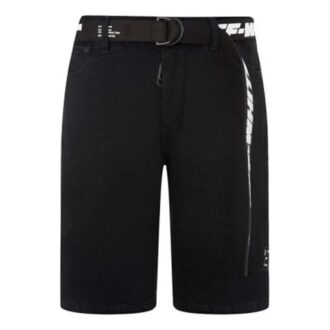 FW21 Alfabetbälte Design Casual Shorts Version Svart