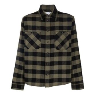 FW21 Arrow flanellrutig långärmad skjorta, lös passform, gul