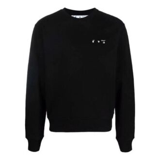 FW21 Arrows-mönster Rundhalsad Pullover-version Svart
