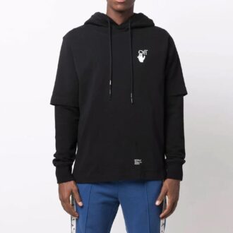 FW21 Arrows-mönstertryck, version med dubbla ärmar, svart