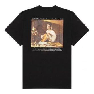 FW21 Caravaggio-målning kortärmad lös passform svart