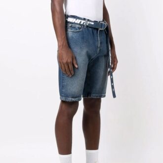 FW21 Casualshorts i Denim, slim fit-modell, blå