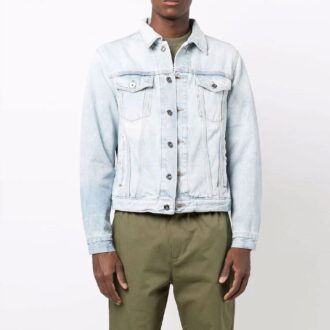 FW21 Denimjacka med piltryck, blå