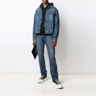 FW21 Denimjacka med revers, blå