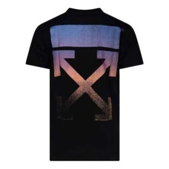 FW21 Gradient flerfärgad pil kortärmad vanlig version svart