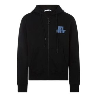 FW21 Huvtröja med alfabetmönster, svart