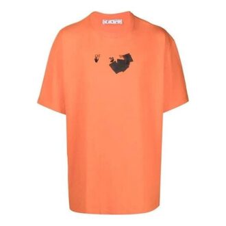 FW21 Jumbo Marker Arrow Pattern Printing Kortärmad Loose Fit