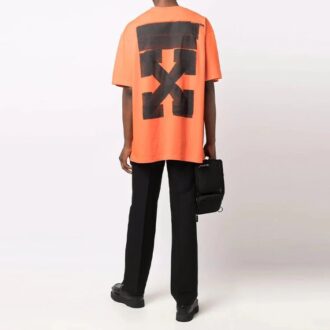 FW21 Jumbo Marker Arrow Pattern Printing Kortärmad Loose Fit
