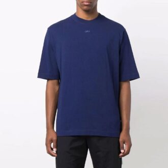 FW21 Kortärmad tröja med rund hals och pilmotiv, blå