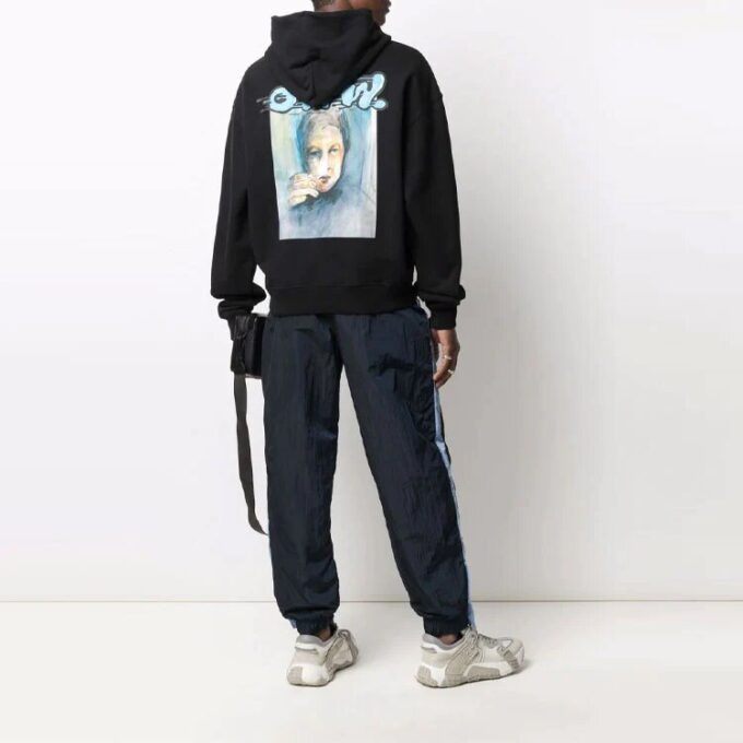 FW21 Liquid Mirko-tryck, herr, svart