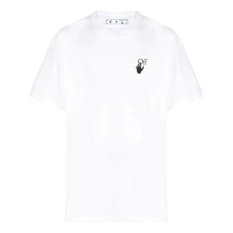 FW21 Logo Arrows Rund hals Kortärmad Löst sittande Vit