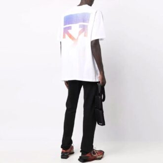 FW21 Logo Arrows Rund hals Kortärmad Löst sittande Vit