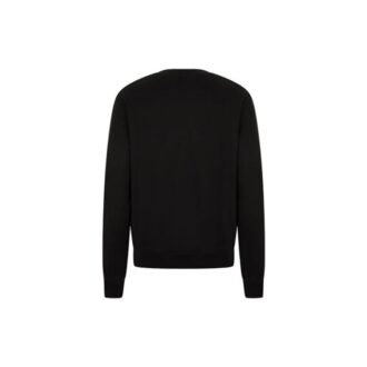 FW21 Logo Bomull Rundhalsad Långärmad Version Svart