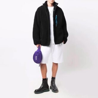FW21 Logo knälånga sportshorts, vit