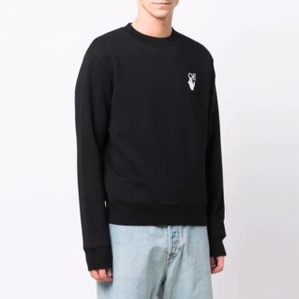 FW21 Logo med pilmönster, svart