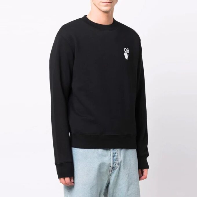 FW21 Logo med pilmönster, svart