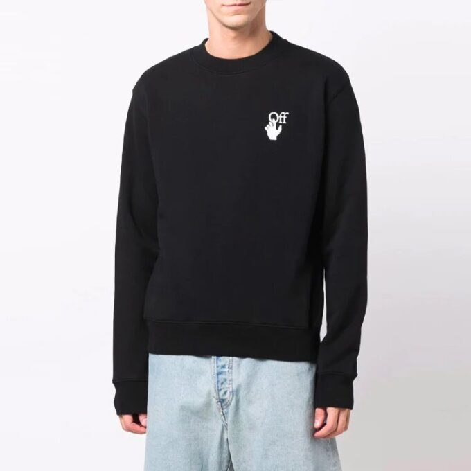 FW21 Logo med pilmönster, svart