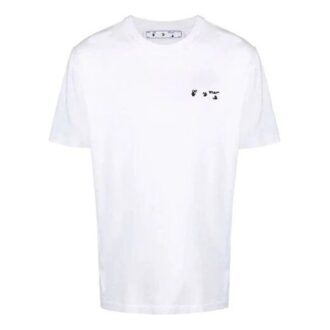 FW21 Logo Rundhalsad Shorts kortärmad ordinarie version Vit