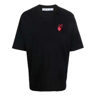 FW21 Logo Rundhalsad Shorts kortärmad vanlig version Svart