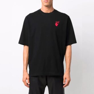 FW21 Logo Rundhalsad Shorts kortärmad vanlig version Svart