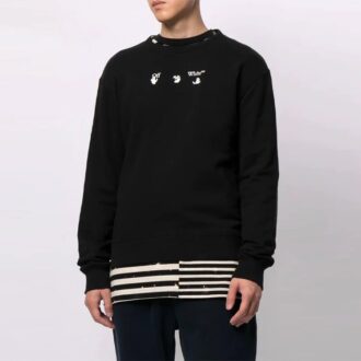 FW21 Logo-tryck, lös passform, svart
