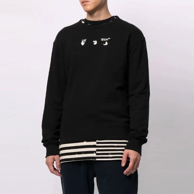 FW21 Logo-tryck, lös passform, svart