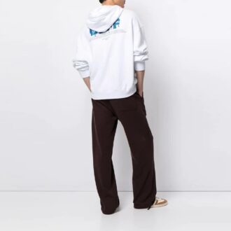 FW21 Logotryck Långärmad Löst sittande Vit