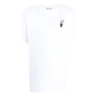FW21 Logotryck Rund hals Kortärmad Löst sittande version Vit