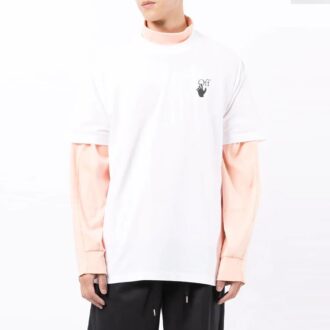 FW21 Logotryck Rund hals Kortärmad Löst sittande version Vit