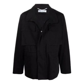FW21-logotyp Utomhusjacka Slim Fit-version Svart