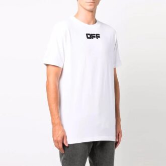 FW21-logotyptryck Kortärmad Loose Fit Vit
