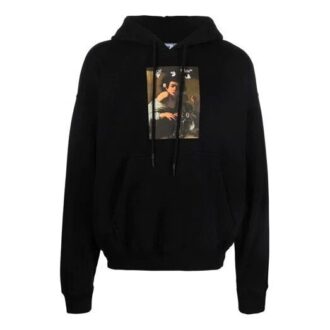 FW21 Mönster Alfabettryck Dragsko Pullover-version Svart