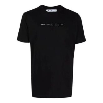 FW21 Pilmönster Alfabet Enfärgad Kortärmad version Svart